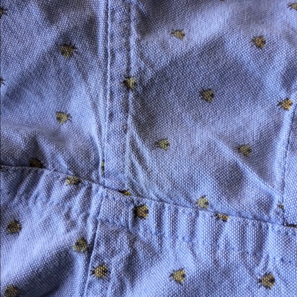 🌀blue bee button down🌀 - Picture 6 of 7